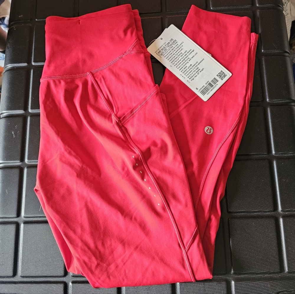 Lululemon Fast & Free Tights Dark Red